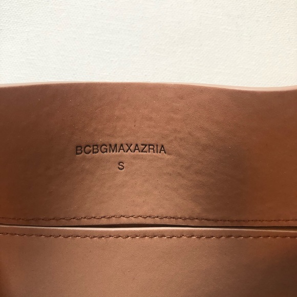 BCBGMAXAZRIA Nude Faux Leather Corset Belt Small - Picture 8 of 13